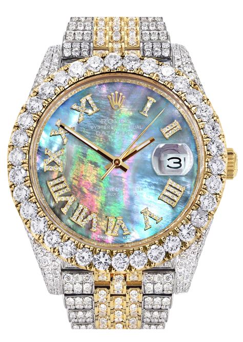 pearl face rolex with diamonds|Rolex full diamond watch.